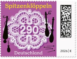 Briefmarke Deutschland Spitzenklöppeln