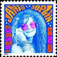 Janis Joplin auf Briefmarke aus den USA