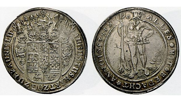 Muenzen wilder mann Preussen 1653