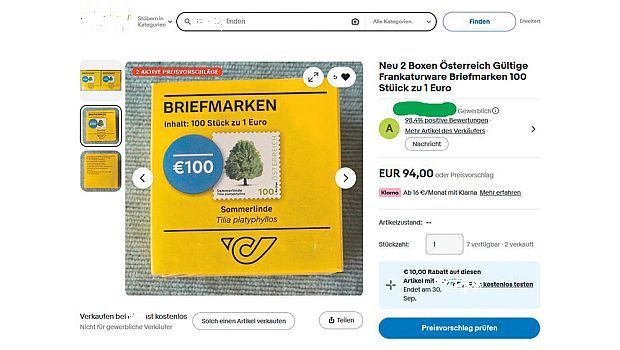Screenshot Briefmarke Faelschung Sommerlinde